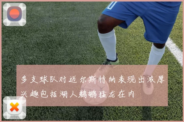 多支球队对迈尔斯特纳表现出浓厚兴趣包括湖人鹈鹕猛龙在内